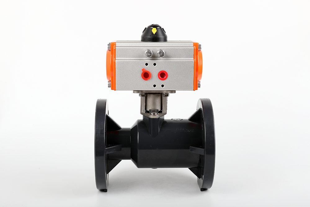 元宝山气动法兰一体球阀